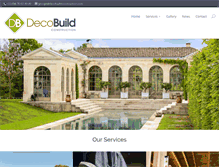 Tablet Screenshot of decobuildconstruction.com